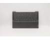 Lenovo Gehäuseoberseite C81YM Aluminium Schwarz mit Fingerabdrucksensor, Hintergrundbeleuchtete Tastatur, Tschechisch-Slowakisch für Lenovo IdeaPad 5-14ARE05 (81YM)