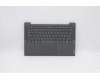 Lenovo Gehäuseoberseite C81YM Kunststoff Schwarz mit Fingerabdrucksensor, Hintergrundbeleuchtete Tastatur, Belgisch für Lenovo IdeaPad 5-14ARE05 (81YM)
