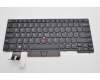 Lenovo Notebook Tastatur CMFL-CS20, Schwarz-Blau, ohne Hintergrundbeleuchtung, Englisch für Lenovo ThinkPad P14s Gen 1 (20Y1/20Y2)