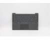 Lenovo Gehäuseoberseite C81YM, Kunststoff Schwarz, mit Fingerabdruckleser, Tastatur ohne Hintergrundbeleuchtung, Italienisch Layout für Lenovo IdeaPad 5-14ARE05 (81YM)