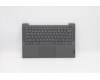 Lenovo Gehäuseoberseite C81YM, Kunststoff, Schwarz, mit Fingerabdrucksensor, Tastatur mit Hintergrundbeleuchtung, Deutsch für Lenovo IdeaPad 5-14ARE05 (81YM)