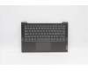 Lenovo Gehäuseoberseite C81YM, Aluminium, Schwarz, mit Fingerabdrucksensor, Tastatur ohne Hintergrundbeleuchtung, Nordisch für Lenovo IdeaPad 5-14ARE05 (81YM)