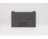Lenovo Gehäuseoberseite C81YM, Kunststoff, Schwarz, mit Fingerabdrucksensor, Tastatur mit Hintergrundbeleuchtung, Ungarisch für Lenovo IdeaPad 5-14ARE05 (81YM)