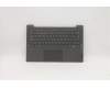 Lenovo Gehäuseoberseite C81YM Kunststoff Schwarz ohne Fingerabdrucksensor, Hintergrundbeleuchtete Tastatur, Spanisch für Lenovo IdeaPad 5-14ARE05 (81YM)