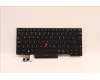 Lenovo Notebook Tastatur CMFL-CS20, Schwarz-Blau, mit Hintergrundbeleuchtung, Französisch-Englisch für Lenovo ThinkPad P14s Gen 1 (20Y1/20Y2)