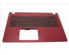 Acer Gehäuseoberseite rot mit deutscher Tastatur für Acer Aspire 3 (A315-42)