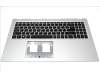 6B.A1DN2.013 Acer Geh&auml;useoberseite Silber mit Britischer Tastatur Hintergrundbeleuchtung