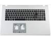 Acer Obere Abdeckung, silber, mit Tastatur US-International für Acer Aspire 5 (A517-52)