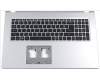 Acer Obere Abdeckung, silber, mit Tastatur US-International für Acer Aspire 3 (A317-33)