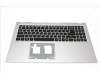 6B.A6MN2.009 Acer Abdeckung Oberteil Silber mit Tastatur Ukrainisch