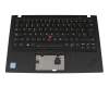 01YR593 Original Lenovo Tastatur inkl. Topcase ES (spanisch) schwarz/schwarz mit Backlight und Mouse-Stick