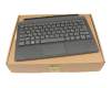 03X7560 Original Lenovo Tastatur inkl. Topcase FR (französisch) grau/schwarz mit Backlight