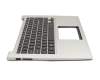 0K05-000C000 Original Asus Tastatur inkl. Topcase SF (schweiz-französisch) schwarz/silber mit Backlight