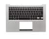 0KN0-MY1GE23 Original Protek Tastatur inkl. Topcase DE (deutsch) schwarz/silber mit Backlight