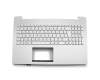 0KN0-N43PO23 Original Protek Tastatur inkl. Topcase PO (portugiesisch) silber/silber mit Backlight