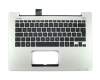 Tastatur inkl. Topcase DE (deutsch) schwarz/silber original für Asus VivoBook S300CA