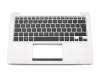 Tastatur inkl. Topcase SF (schweiz-französisch) schwarz/silber original für Asus VivoBook X202E