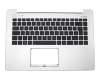 90NB02U1-R31GE0 Original Asus Tastatur inkl. Topcase DE (deutsch) schwarz/silber