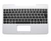 90NB0452-R30100 Original Asus Tastatur inkl. Topcase DE (deutsch) schwarz/wei&szlig;