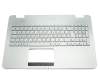 Tastatur inkl. Topcase DE (deutsch) silber/silber mit Backlight original für Asus ROG G551JM