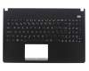 Tastatur inkl. Topcase ES (spanisch) schwarz/schwarz original für Asus F501U