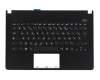 Tastatur inkl. Topcase FR (französisch) schwarz/schwarz original für Asus X301A