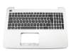 Tastatur inkl. Topcase DE (deutsch) schwarz/silber original für Asus VivoBook F556UR