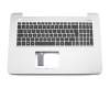 Tastatur inkl. Topcase DE (deutsch) schwarz/grau original für Asus F756UJ