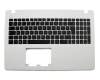 Tastatur inkl. Topcase FR (französisch) schwarz/weiß original für Asus F550VB