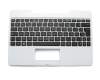 Tastatur inkl. Topcase FR (französisch) schwarz/weiß original für Asus Transformer Book T100TAF