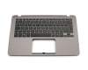 Tastatur inkl. Topcase DE (deutsch) schwarz/grau mit Backlight original für Asus ZenBook Flip UX360UA