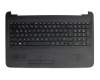 Tastatur inkl. Topcase DE (deutsch) schwarz/schwarz original für HP 15-ay100