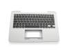 Tastatur inkl. Topcase DE (deutsch) schwarz/silber original für Asus Transformer Book T300FA