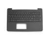 Tastatur inkl. Topcase DE (deutsch) schwarz/schwarz mit Wabenmuster original für Asus F555LF