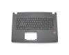 Tastatur inkl. Topcase SF (schweiz-französisch) schwarz/schwarz mit Backlight original für Asus TUF FX753VE