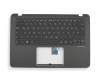 Tastatur inkl. Topcase DE (deutsch) schwarz/schwarz mit Backlight original für Asus ZenBook Flip UX360UA