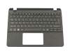 Tastatur inkl. Topcase DE (deutsch) schwarz/schwarz original für Acer TravelMate B1 (TMB116-MP)