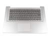 Tastatur inkl. Topcase DE (deutsch) grau/silber mit Backlight original für Lenovo IdeaPad 320S-15IKB (80X5/81BQ)