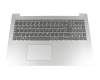 Tastatur inkl. Topcase DE (deutsch) grau/silber original für Lenovo IdeaPad 320-15ISK (80XH)