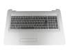 Tastatur inkl. Topcase DE (deutsch) schwarz/silber original für HP 17-x000