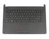 Tastatur inkl. Topcase DE (deutsch) schwarz/schwarz Masche original für HP 14-bs000