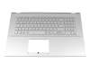 Tastatur inkl. Topcase DE (deutsch) silber/silber original für Asus VivoBook R754JA