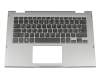 Tastatur inkl. Topcase DE (deutsch) schwarz/silber mit Backlight original für Dell Inspiron 13 2in1 (5368)