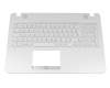 Tastatur inkl. Topcase DE (deutsch) weiß/weiß original für Asus VivoBook Max A541NA