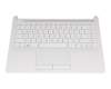 L24820-041 Original HP Tastatur inkl. Topcase DE (deutsch) wei&szlig;/wei&szlig;
