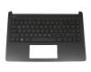 Tastatur inkl. Topcase DE (deutsch) schwarz/grau original für HP 14s-dp0000