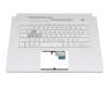 90NR0653-R31GE0 Original Asus Tastatur inkl. Topcase DE (deutsch) wei&szlig;/wei&szlig; mit Backlight