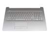 Tastatur inkl. Topcase DE (deutsch) silber/silber für HP 17-ca2000