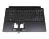 Tastatur inkl. Topcase DE (deutsch) schwarz/weiß/schwarz mit Backlight (Anschlusskabel 16mm) original für Acer Predator Helios 300 (PH315-53)