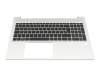 Tastatur inkl. Topcase DE (deutsch) schwarz/silber mit Backlight für HP ProBook 455 G8